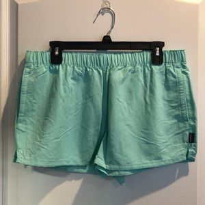Patagonia teal dry fit shorts-3 inch